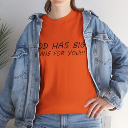 God Has Big Plans T-Shirt – Faith and Encouragement - Multi Color and Sizes - Afbeelding 131