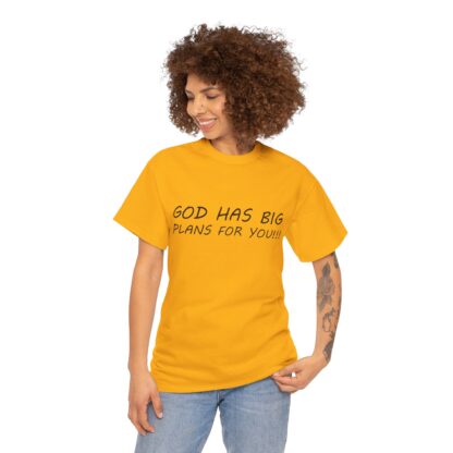 God Has Big Plans T-Shirt – Faith and Encouragement - Multi Color and Sizes - Afbeelding 92