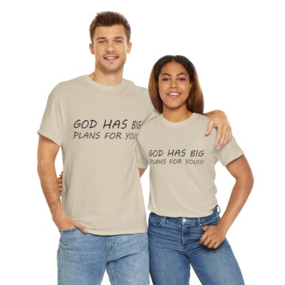God Has Big Plans T-Shirt – Faith and Encouragement - Multi Color and Sizes - Afbeelding 78