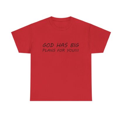 God Has Big Plans T-Shirt – Faith and Encouragement - Multi Color and Sizes - Afbeelding 164