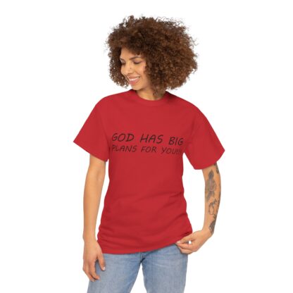 God Has Big Plans T-Shirt – Faith and Encouragement - Multi Color and Sizes - Afbeelding 173