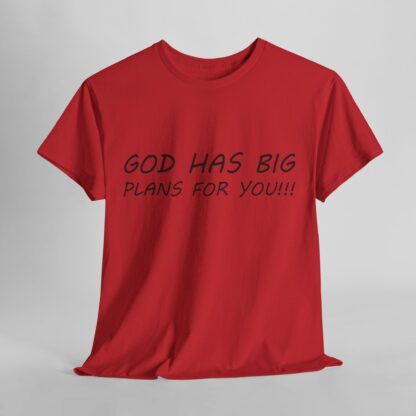 God Has Big Plans T-Shirt – Faith and Encouragement - Multi Color and Sizes - Afbeelding 163