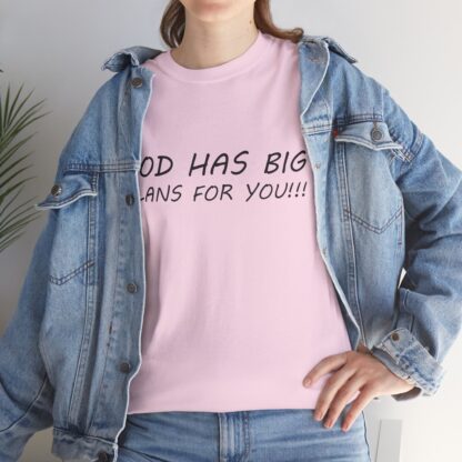 God Has Big Plans T-Shirt – Faith and Encouragement - Multi Color and Sizes - Afbeelding 158