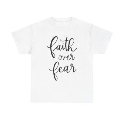 Faith Over Fear T-Shirt – Inspire with Courage - Afbeelding 2