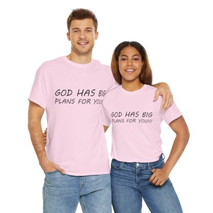 God Has Big Plans T-Shirt – Faith and Encouragement - Multi Color and Sizes - Afbeelding 159