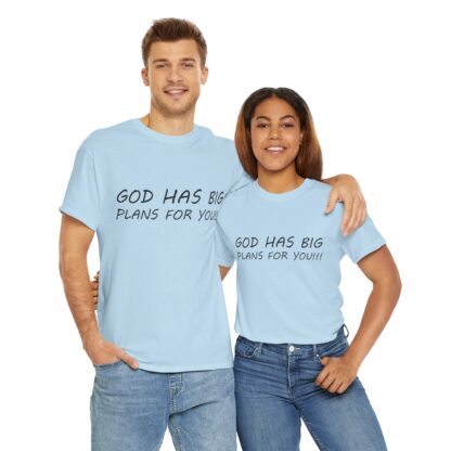 God Has Big Plans T-Shirt – Faith and Encouragement - Multi Color and Sizes - Afbeelding 24