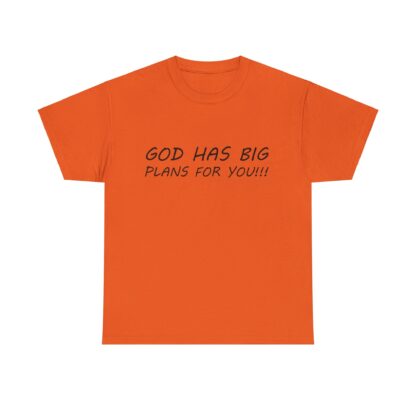 God Has Big Plans T-Shirt – Faith and Encouragement - Multi Color and Sizes - Afbeelding 110