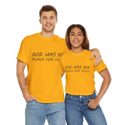 God Has Big Plans T-Shirt – Faith and Encouragement - Multi Color and Sizes - Afbeelding 105