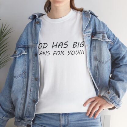 God Has Big Plans T-Shirt – Faith and Encouragement - Multi Color and Sizes - Afbeelding 50