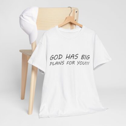 God Has Big Plans T-Shirt – Faith and Encouragement - Multi Color and Sizes - Afbeelding 35