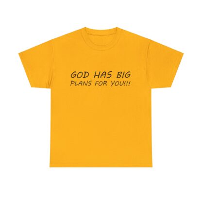 God Has Big Plans T-Shirt – Faith and Encouragement - Multi Color and Sizes - Afbeelding 83