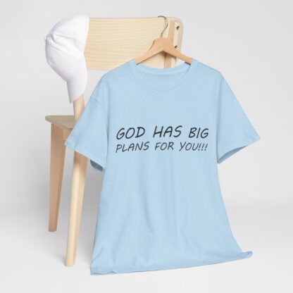 God Has Big Plans T-Shirt – Faith and Encouragement - Multi Color and Sizes - Afbeelding 8