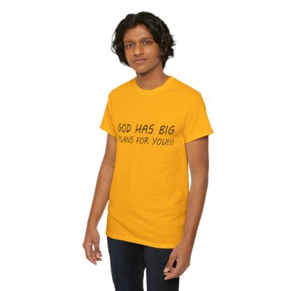 God Has Big Plans T-Shirt – Faith and Encouragement - Multi Color and Sizes - Afbeelding 100