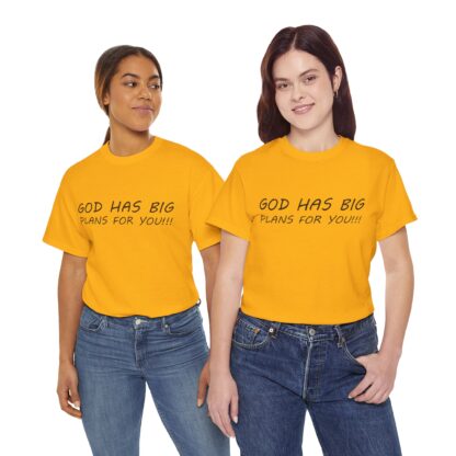 God Has Big Plans T-Shirt – Faith and Encouragement - Multi Color and Sizes - Afbeelding 106