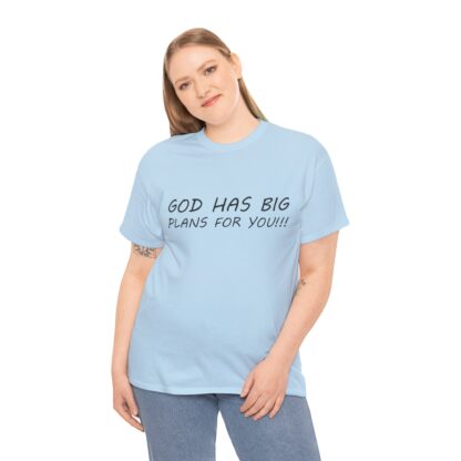 God Has Big Plans T-Shirt – Faith and Encouragement - Multi Color and Sizes - Afbeelding 12