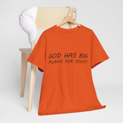 God Has Big Plans T-Shirt – Faith and Encouragement - Multi Color and Sizes - Afbeelding 116