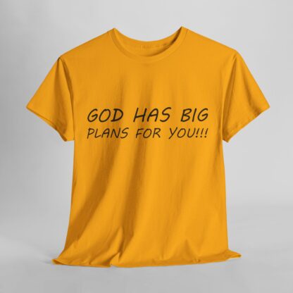 God Has Big Plans T-Shirt – Faith and Encouragement - Multi Color and Sizes - Afbeelding 82